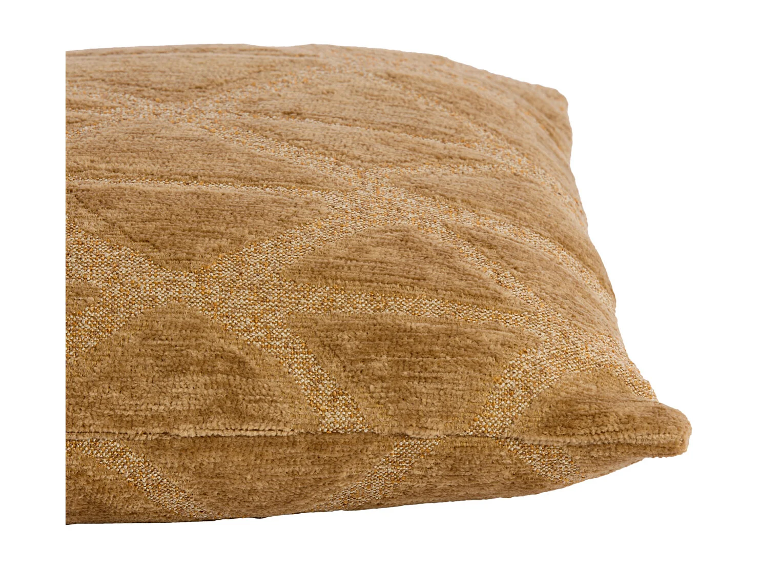 Coussin décoratif MUNCIE - Ø45x10 cm - Jaune