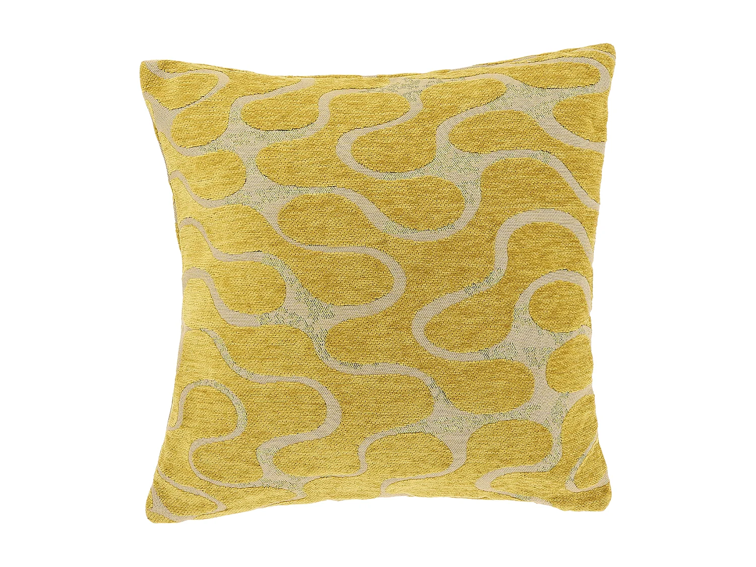 Coussin décoratif Lux 45x45cm - Jaune Glowy