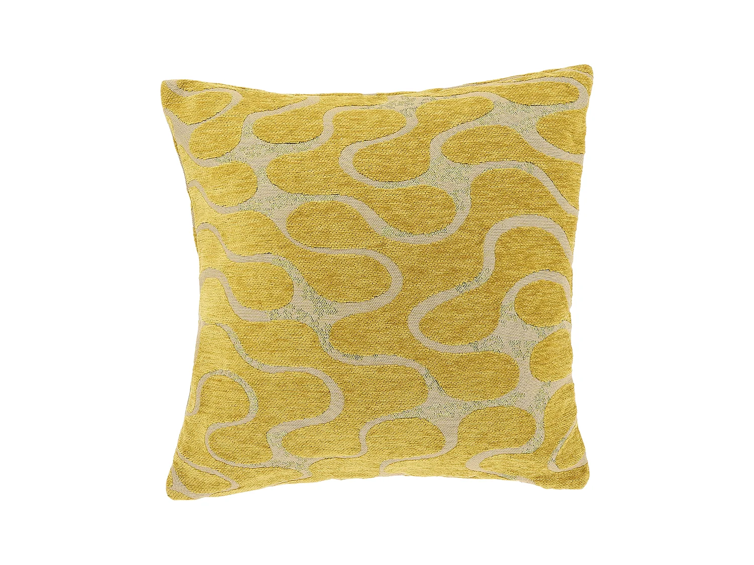 Coussin décoratif Lux 45x45cm - Jaune Glowy