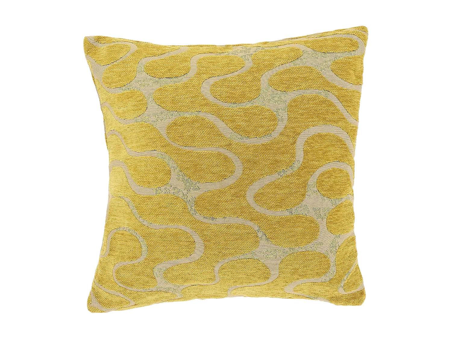 Coussin décoratif Lux 45x45cm - Jaune Glowy