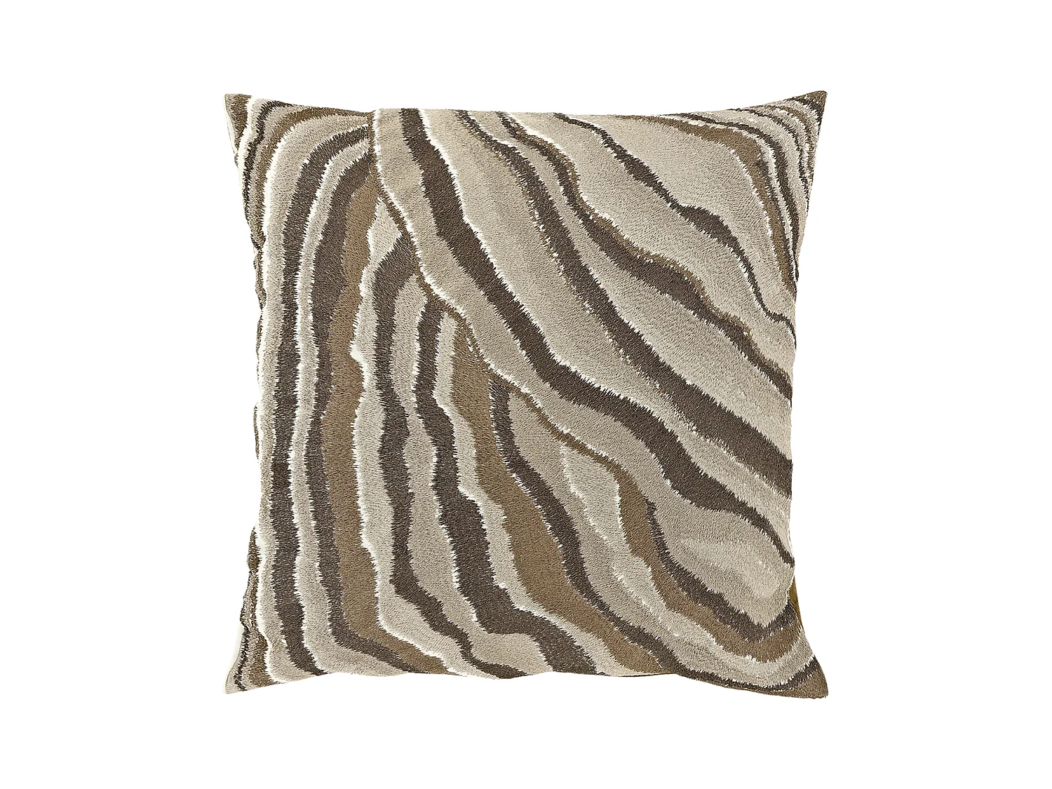 Coussin décoratif Ezra 45x45cm - Rocky Brown