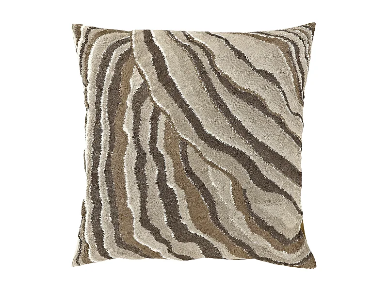Coussin décoratif Ezra 45x45cm - Rocky Brown