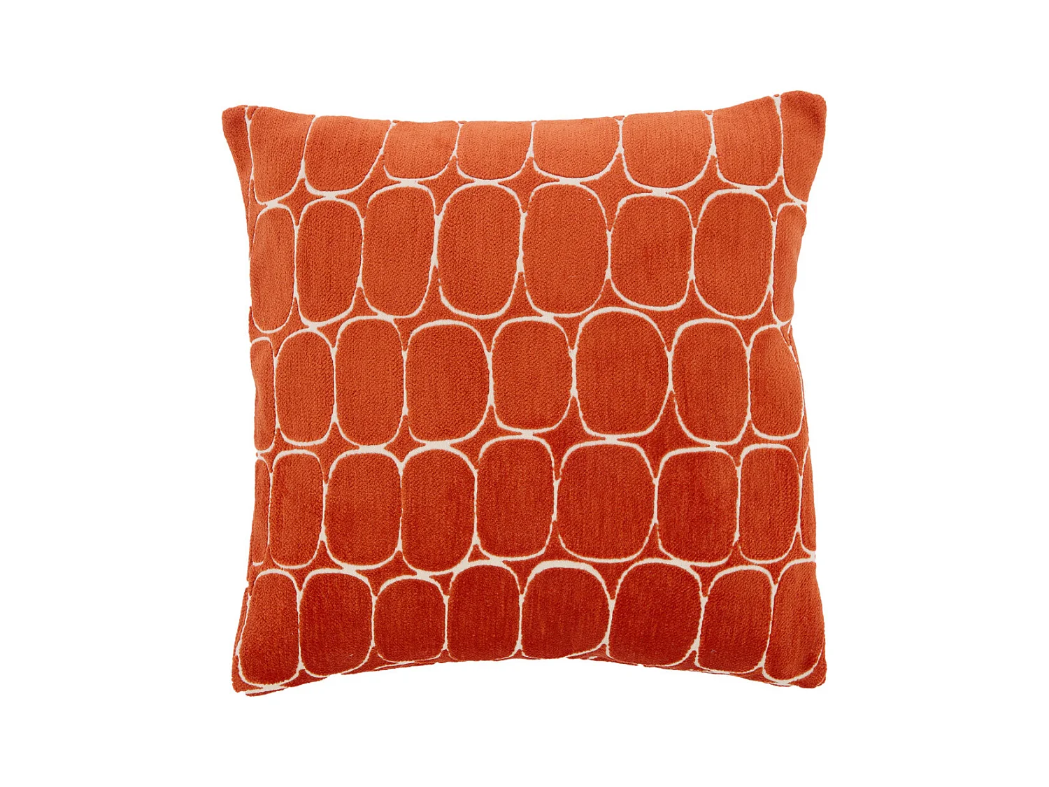 Coussin décoratif DOTHAN - Ø45x10 cm - Rouge