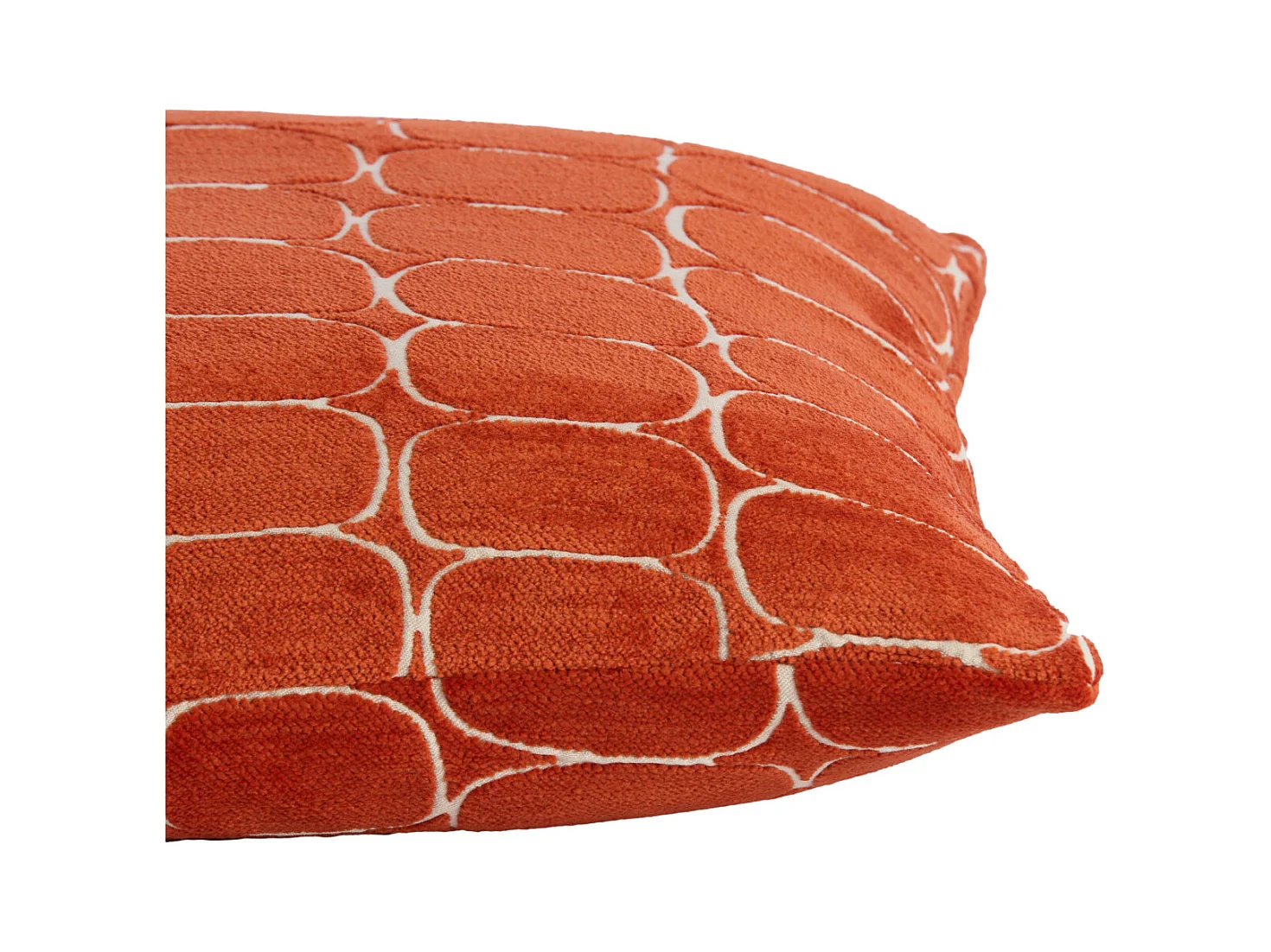 Coussin décoratif DOTHAN - Ø45x10 cm - Rouge
