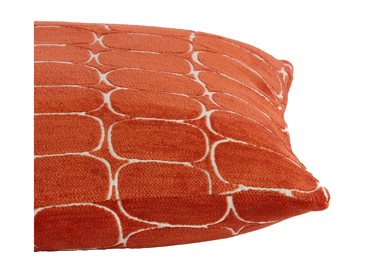 Coussin décoratif DOTHAN - Ø45x10 cm - Rouge