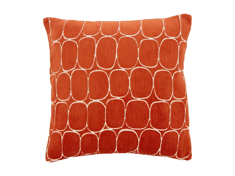 Sierkussen DOTHAN - Ø45x10 cm - Rood