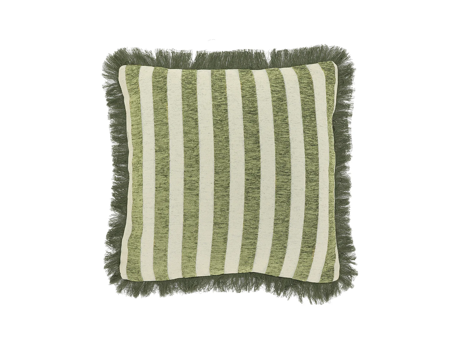 Coussin décoratif Tess 45x45cm - Vert Mousse