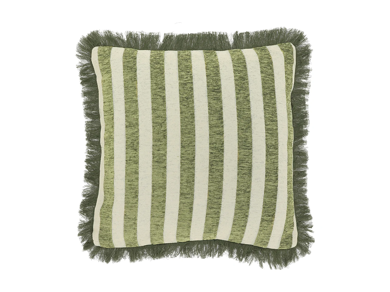 Coussin décoratif Tess 45x45cm - Vert Mousse