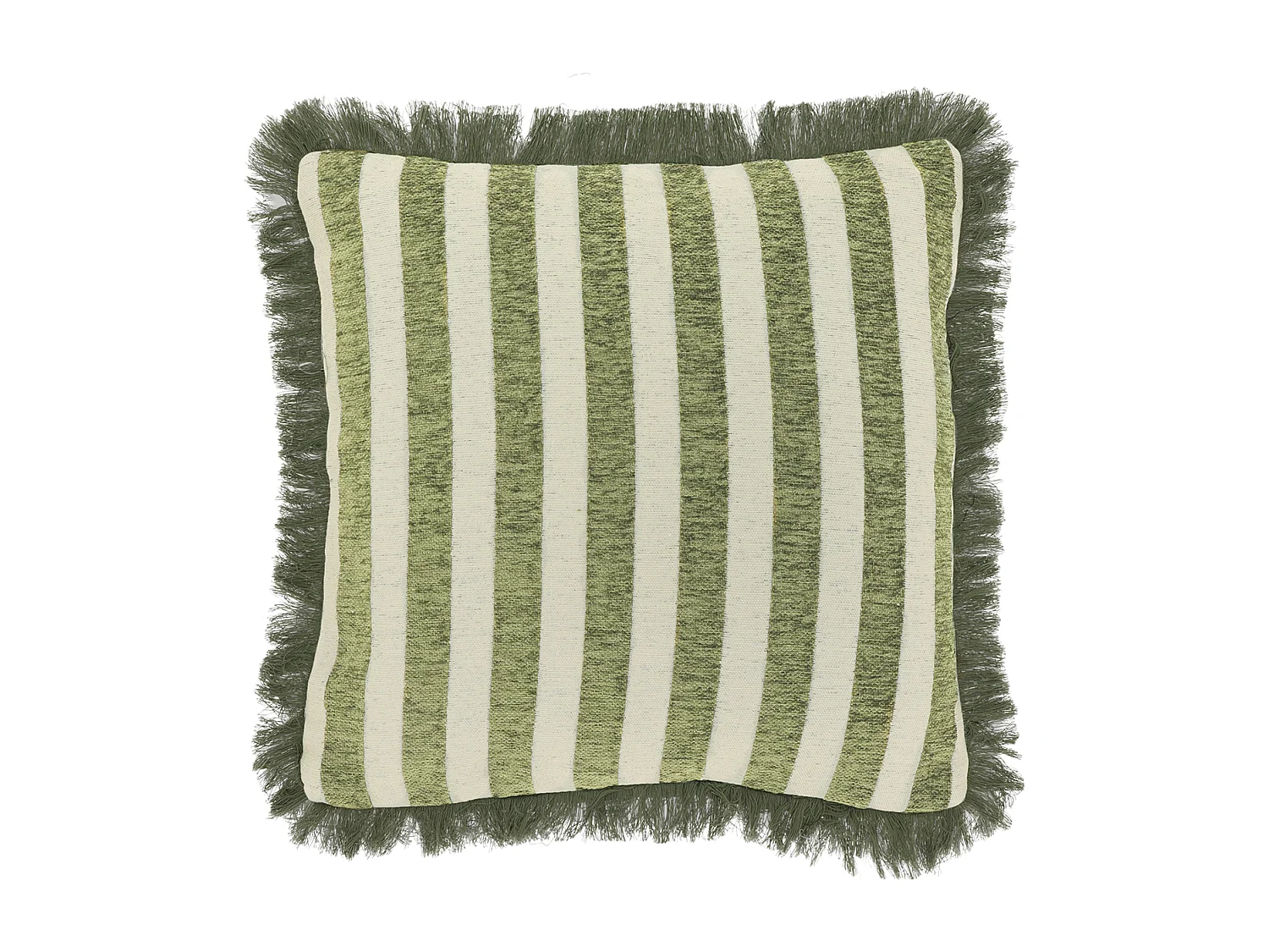Coussin décoratif Tess 45x45cm - Vert Mousse