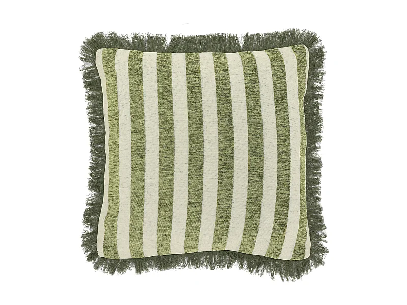 Coussin décoratif Tess 45x45cm - Vert Mousse