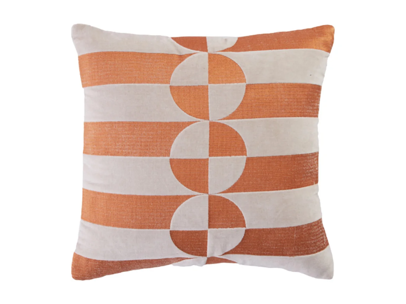 Coussin décoratif VILELA - Ø45x10 cm - Blanc