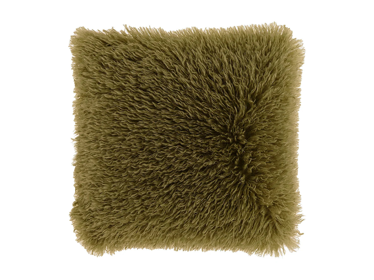 Coussin décoratif Frieda 45x45cm - Vert Mousse