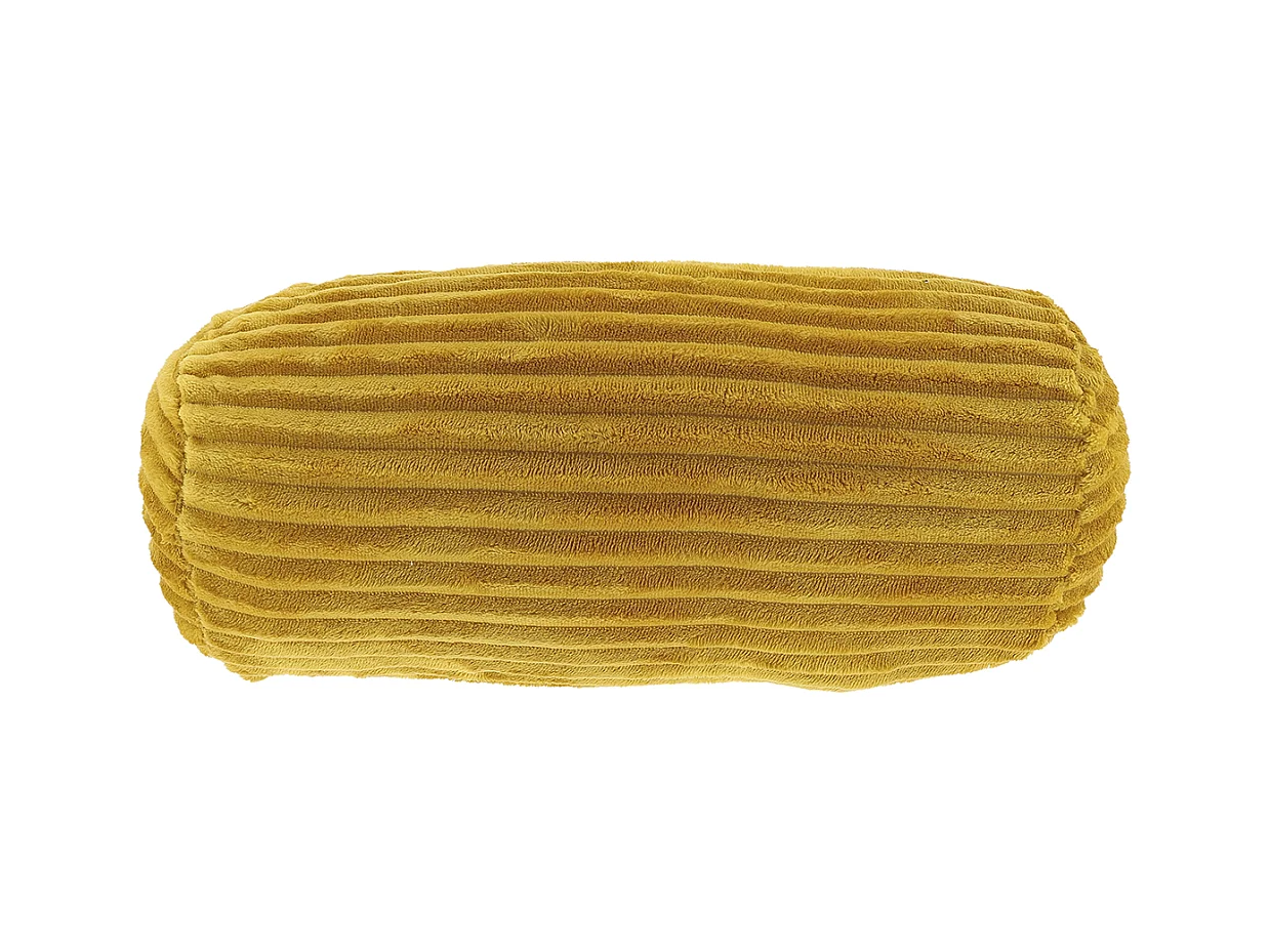 Coussin décoratif Dez Ø20x45cmcm - Jaune Glowy