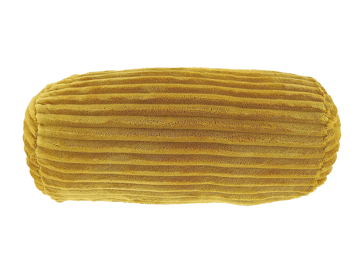 Coussin décoratif Dez Ø20x45cmcm - Jaune Glowy