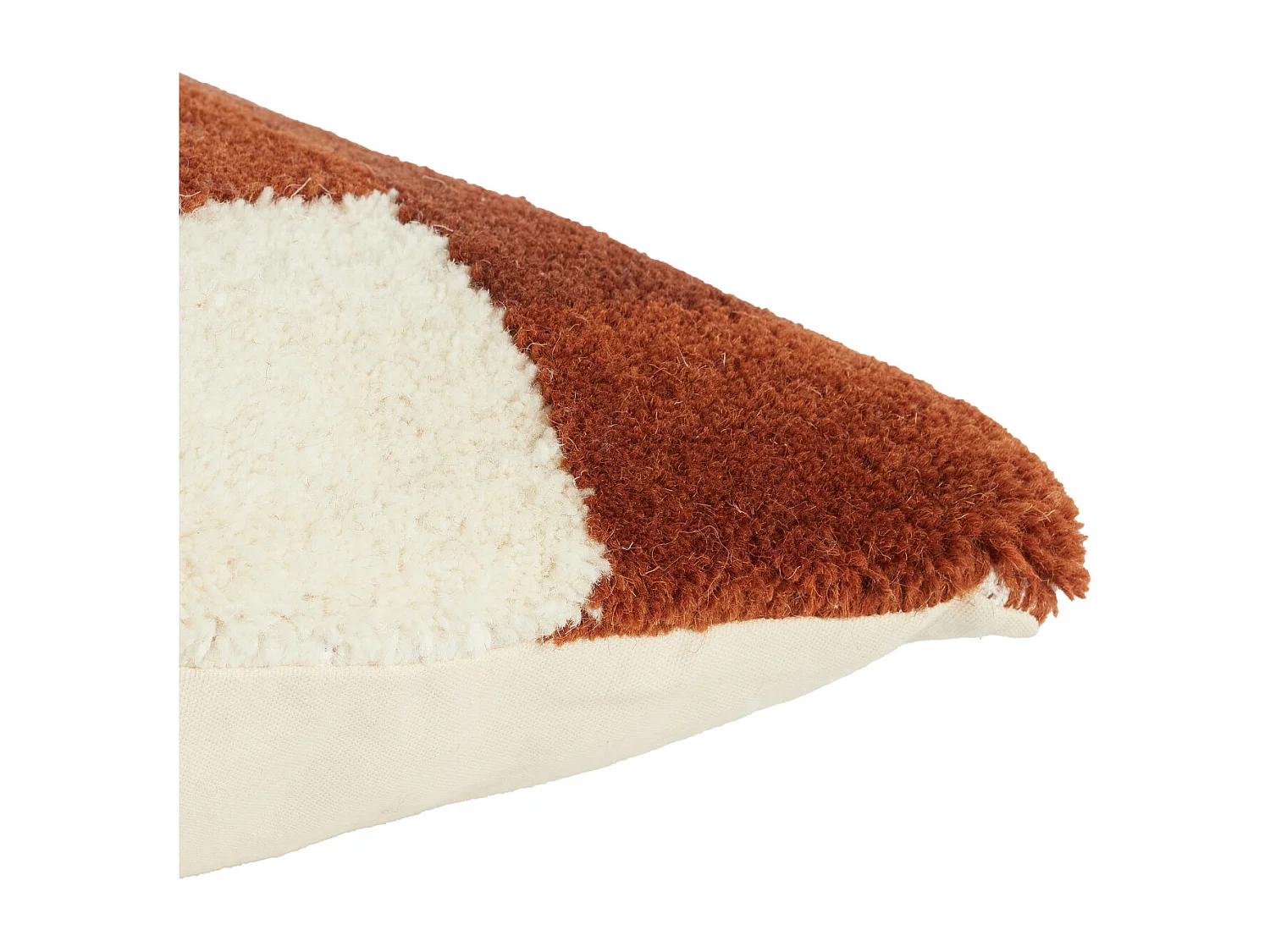 Coussin décoratif SYLINA - Ø45x10 cm - Marron