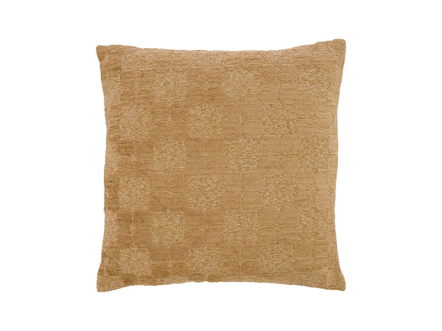 Coussin décoratif PUEBLO - Ø45x10 cm - Jaune