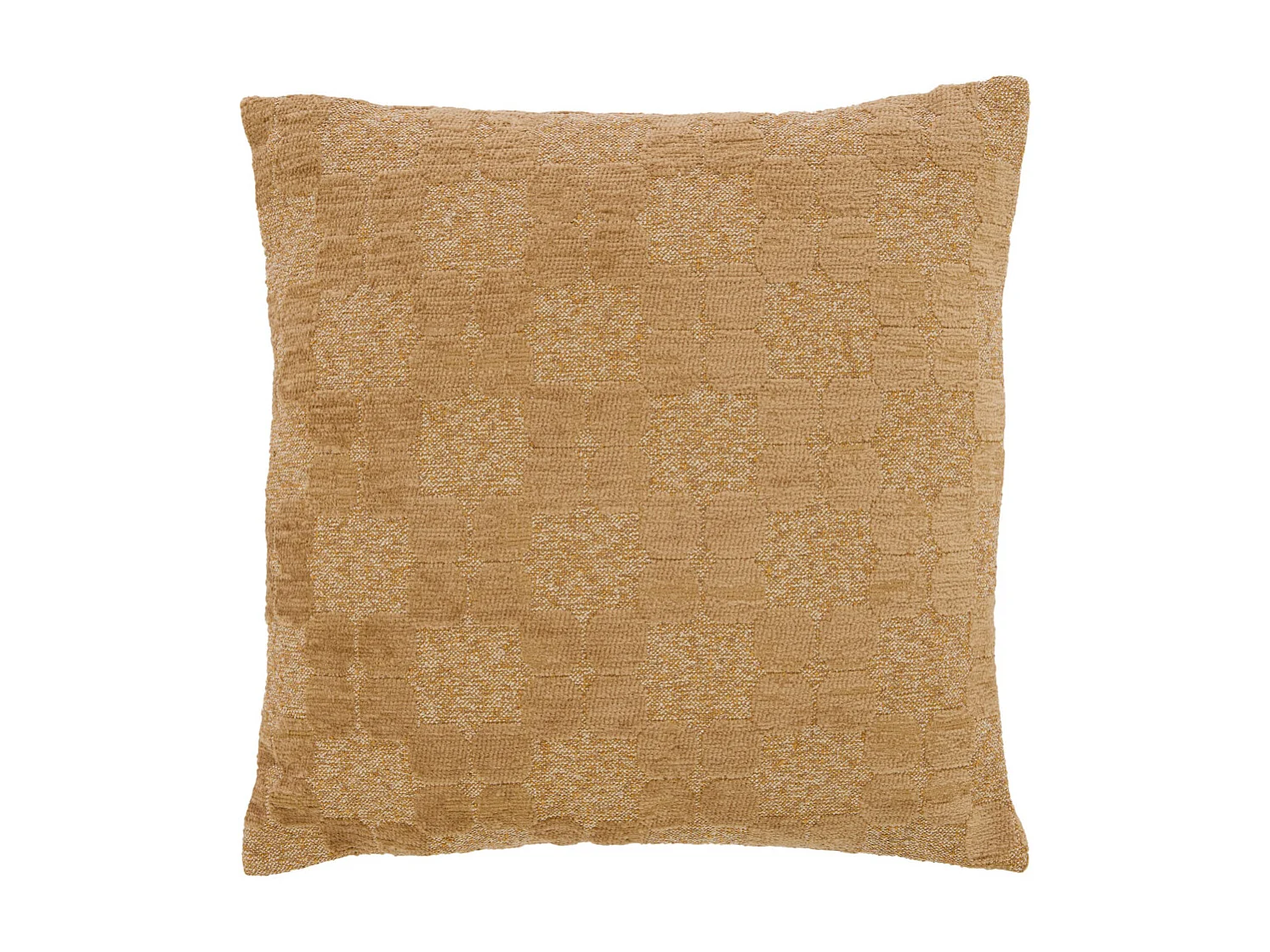 Coussin décoratif PUEBLO - Ø45x10 cm - Jaune