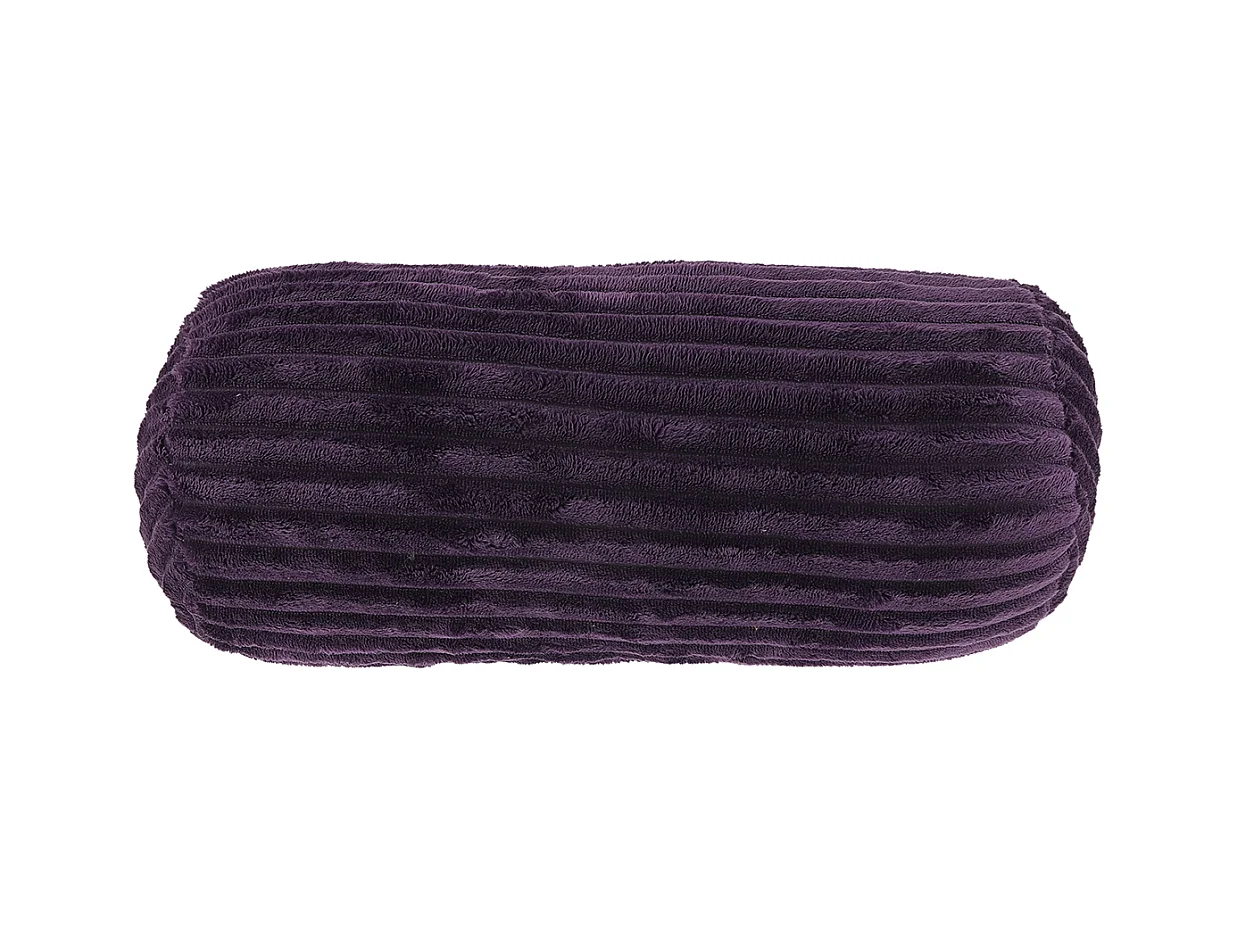 Coussin décoratif Dez Ø20x45cmcm - Violet foncé