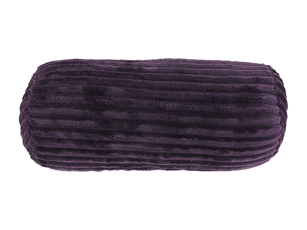 Coussin décoratif Dez Ø20x45cmcm - Violet foncé