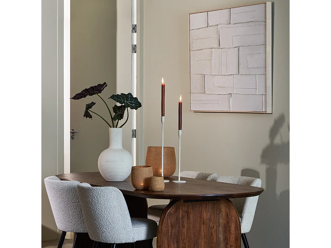 Ornament ALZEDO - 90x3.5x120 cm - Wit