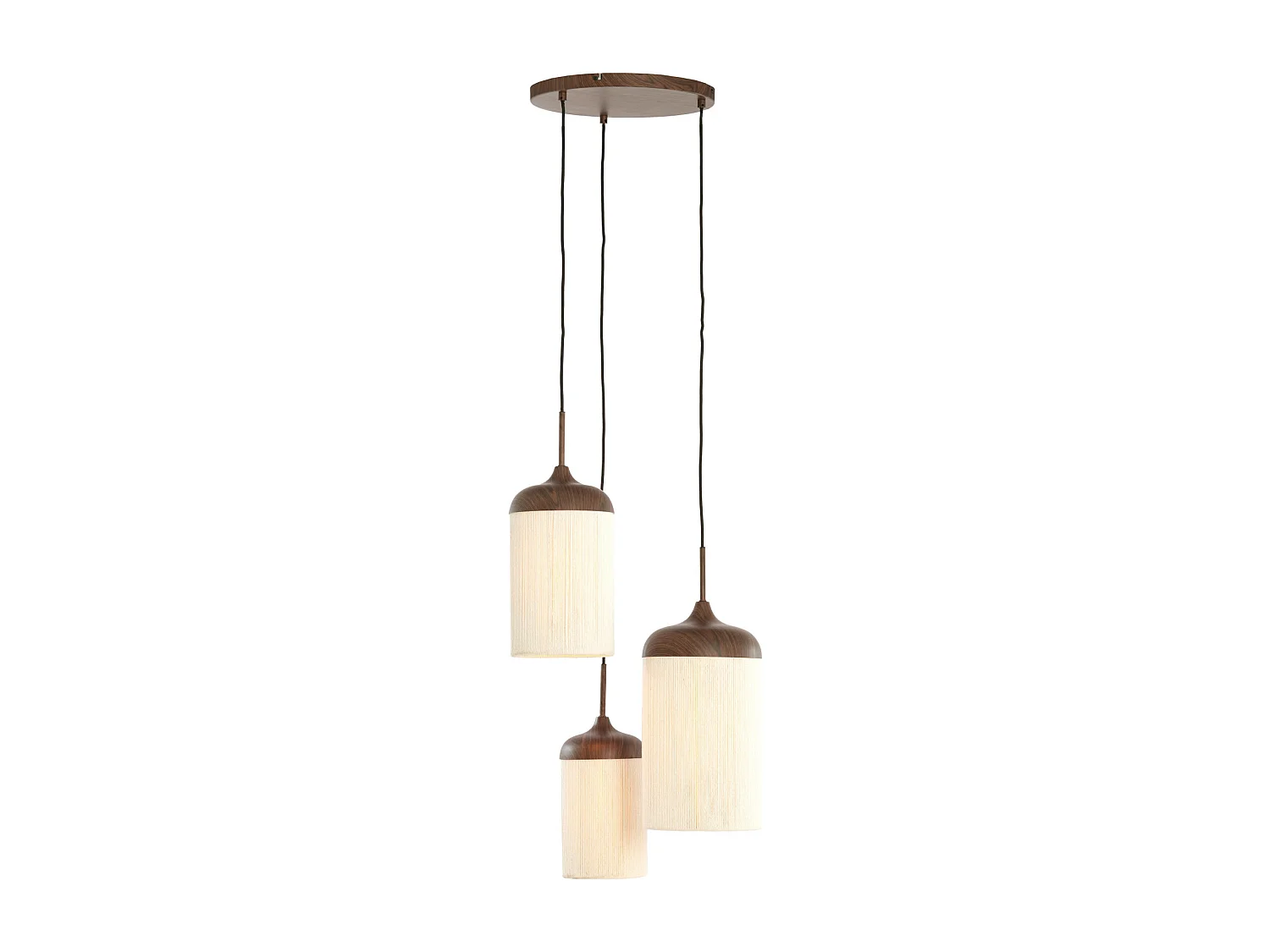 Hanglamp DANIALO - Ø35x32 cm - Bruin
