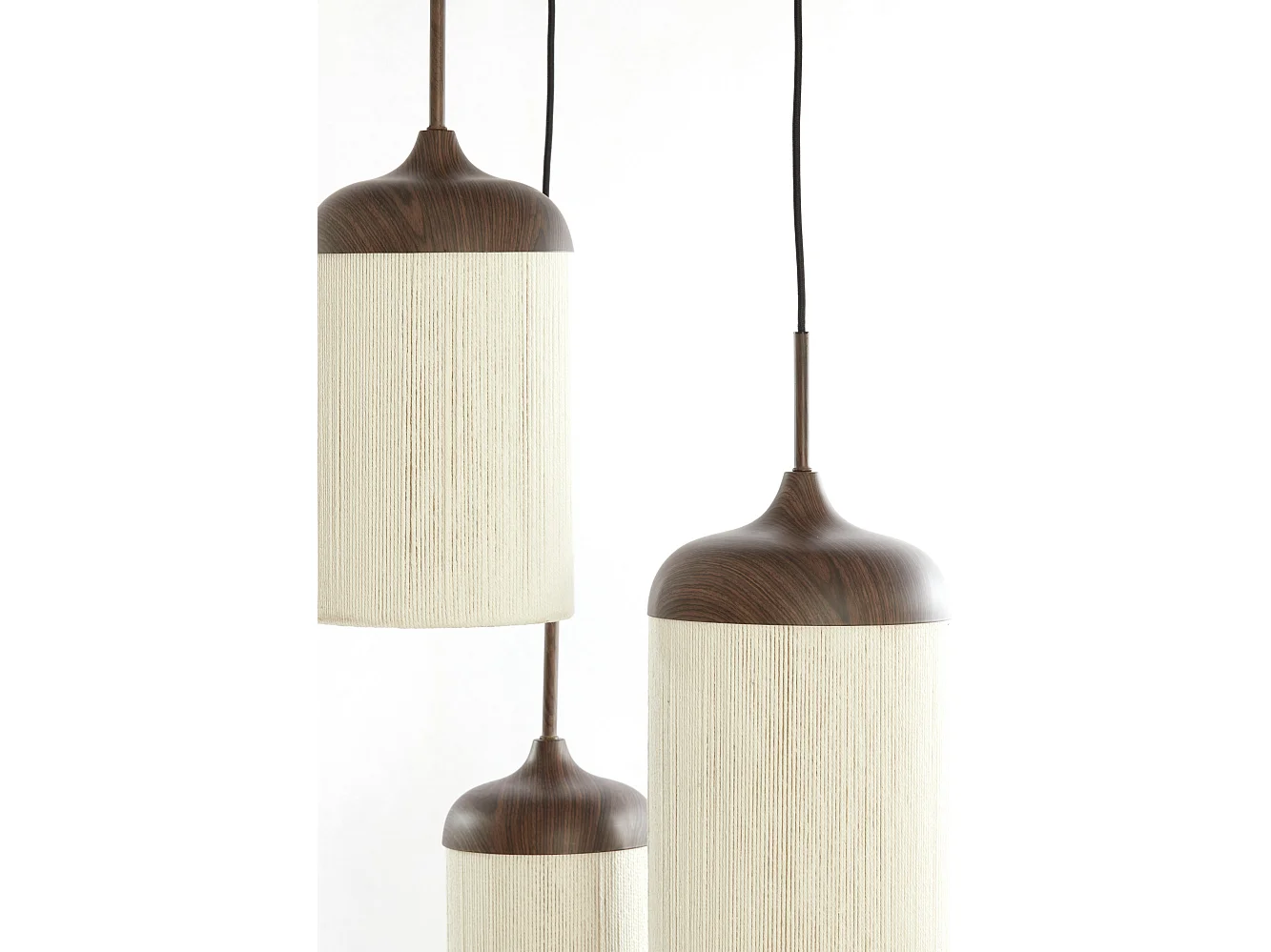 Hanglamp DANIALO - Ø35x32 cm - Bruin