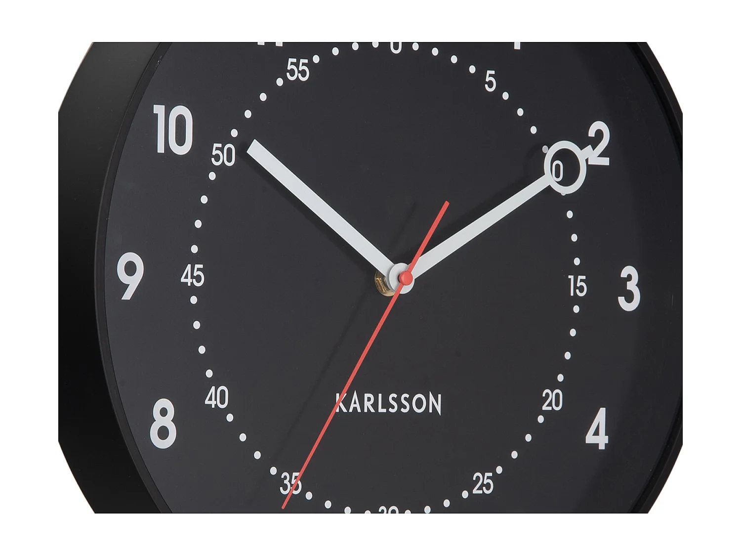 Horloge murale Fresco - 31,5 x 31,5 x 31,5 cm - Noir