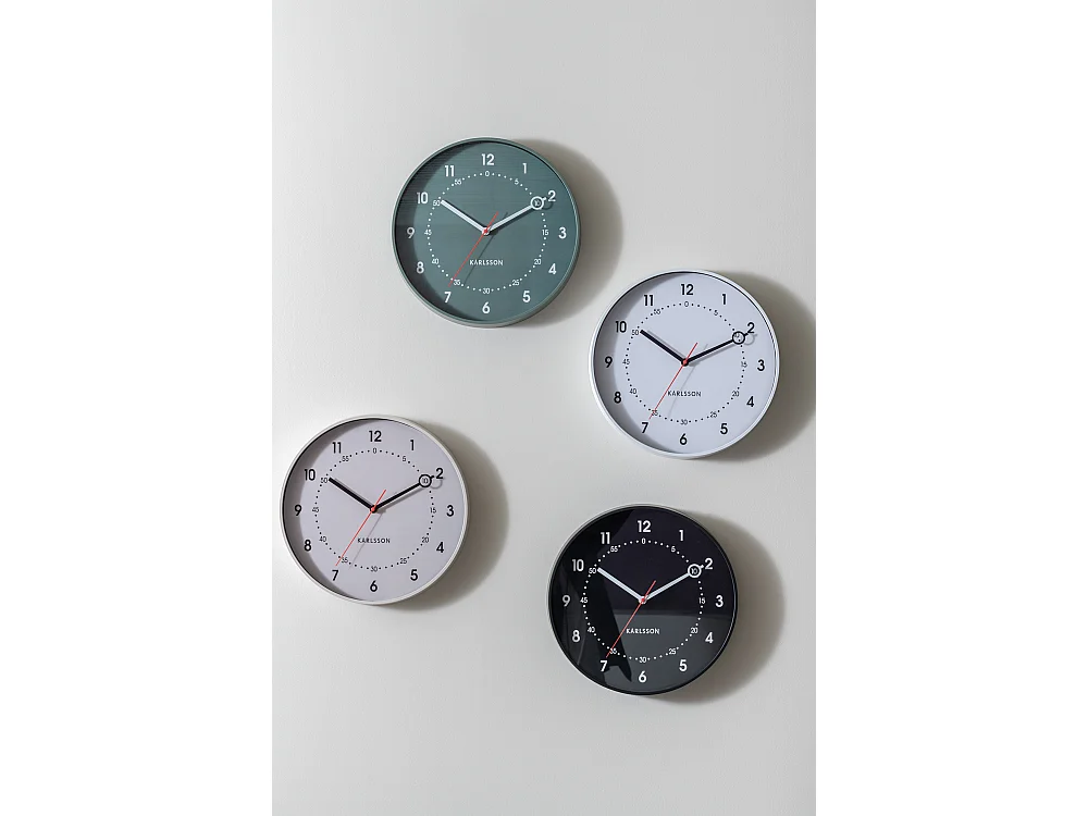Horloge murale Fresco - 31,5 x 31,5 x 31,5 cm - Noir