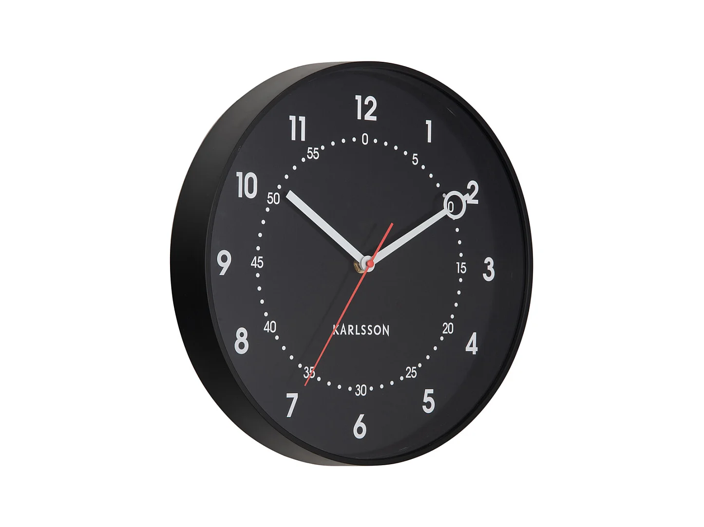 Horloge murale Fresco - 31,5 x 31,5 x 31,5 cm - Noir