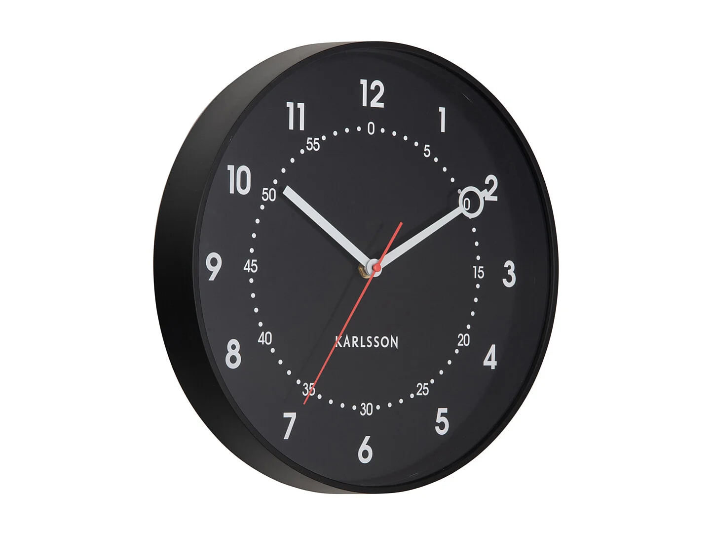 Horloge murale Fresco - 31,5 x 31,5 x 31,5 cm - Noir
