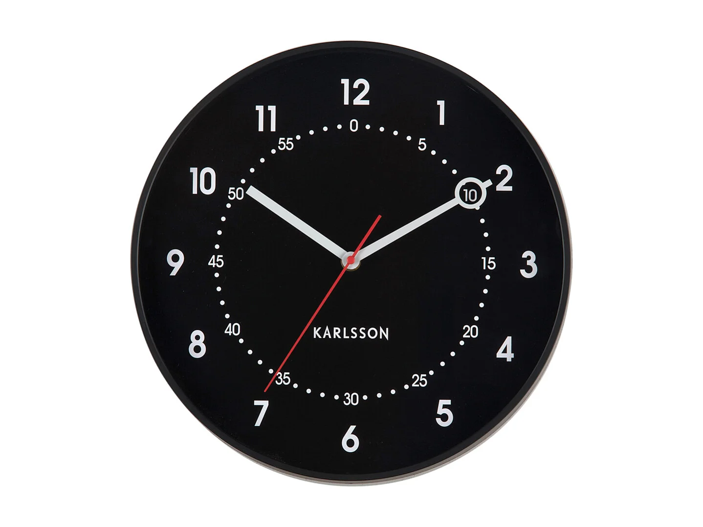 Horloge murale Fresco - 31,5 x 31,5 x 31,5 cm - Noir