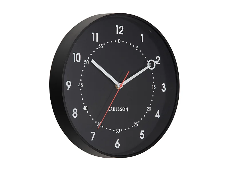 Fresco Wanduhr - 31,5 x 31,5 x 31,5 cm - Schwarz