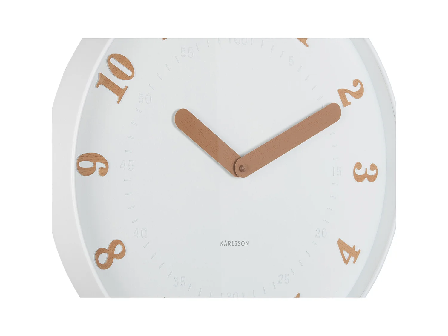 Horloge murale Amena - 40x4x40 cm - Blanc