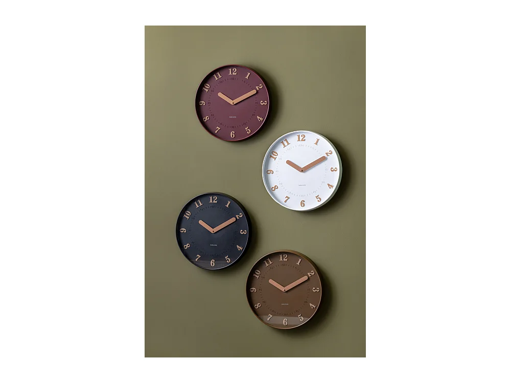 Horloge murale Amena - 40x4x40 cm - Blanc