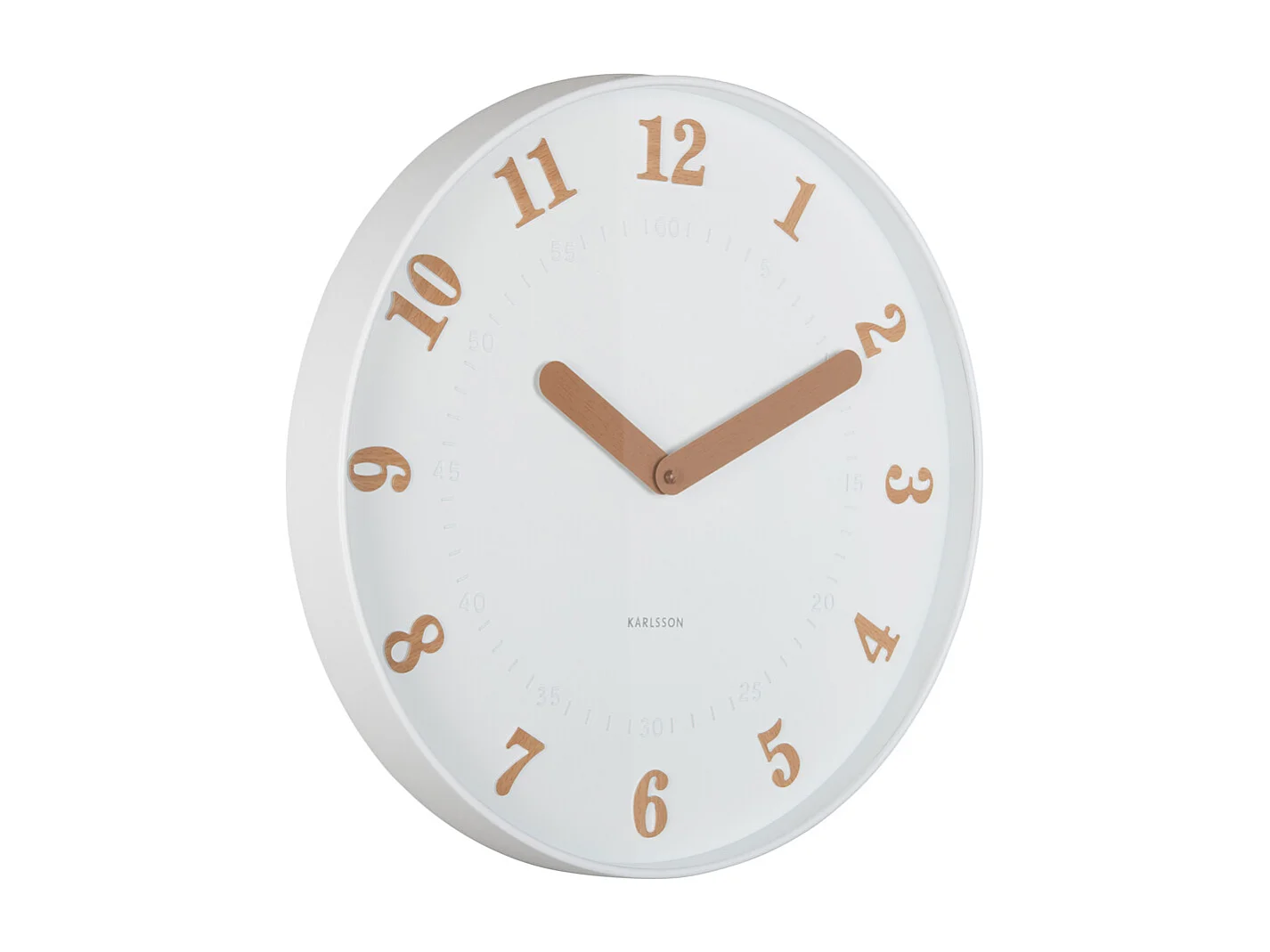 Horloge murale Amena - 40x4x40 cm - Blanc