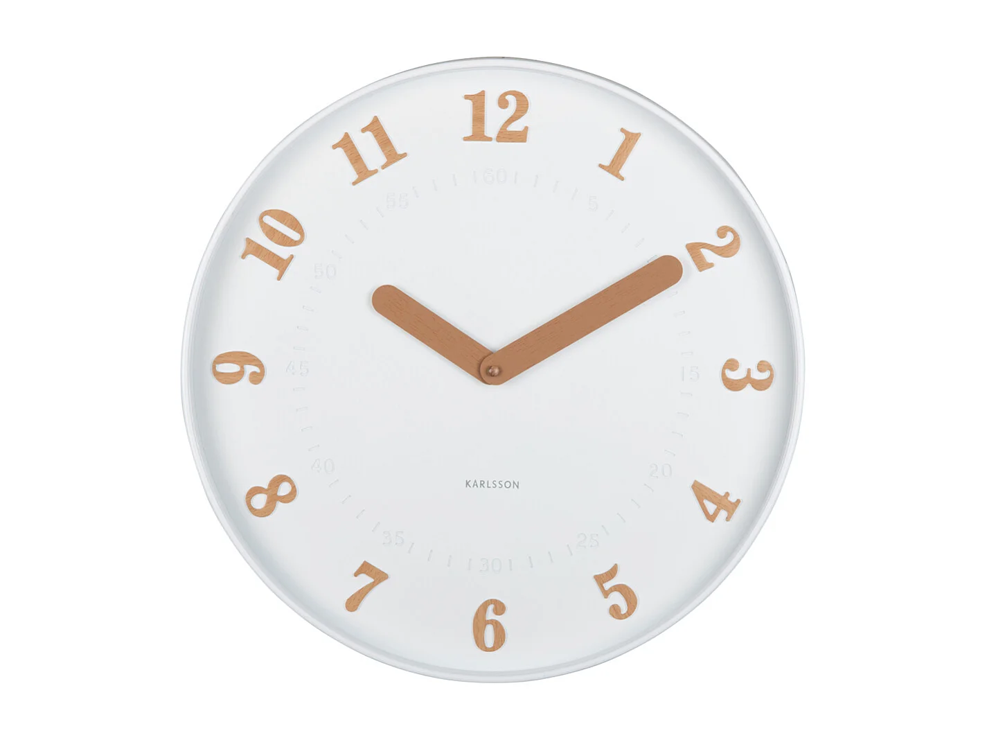 Horloge murale Amena - 40x4x40 cm - Blanc