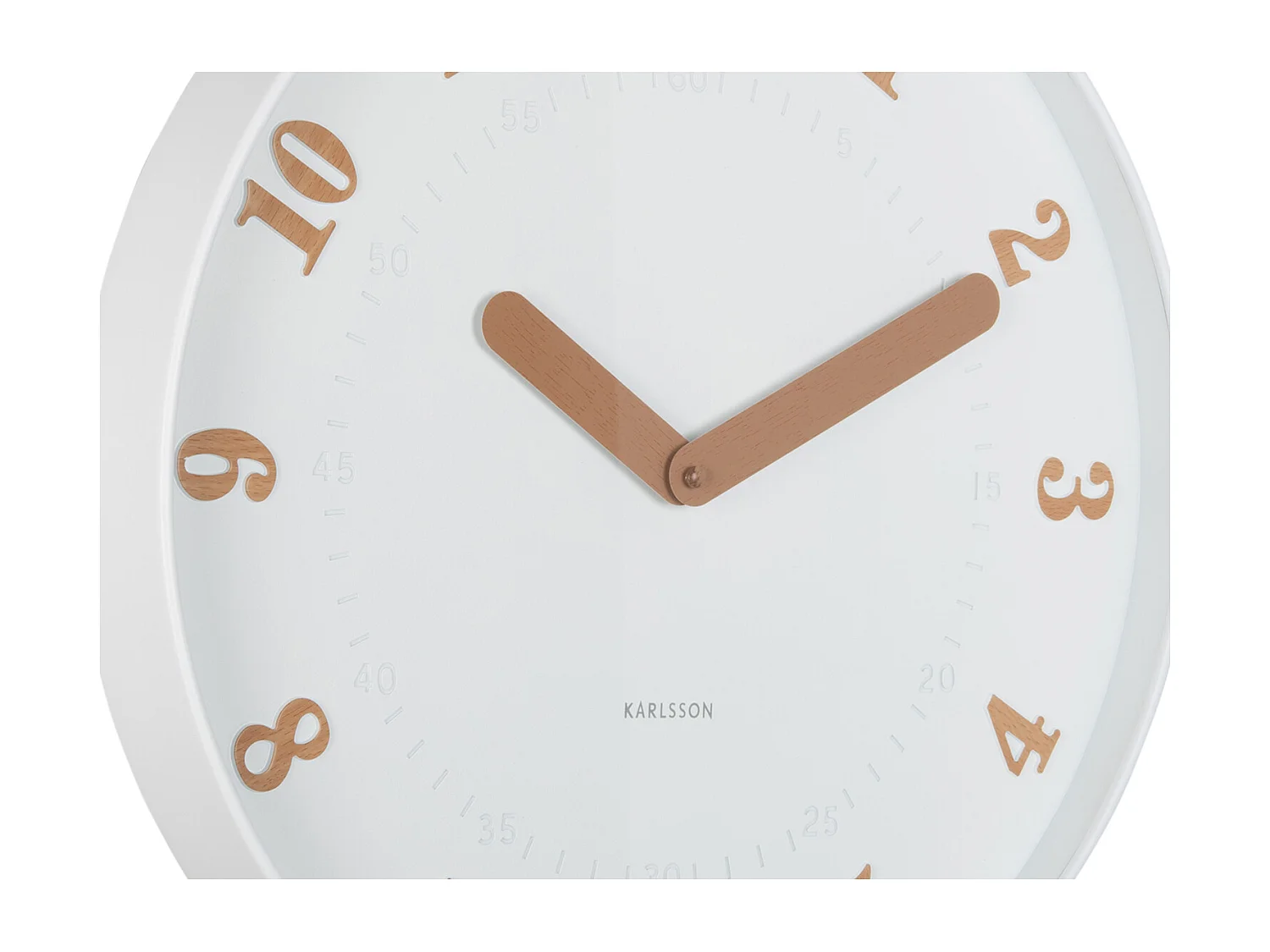 Horloge murale Amena - 40x4x40 cm - Blanc
