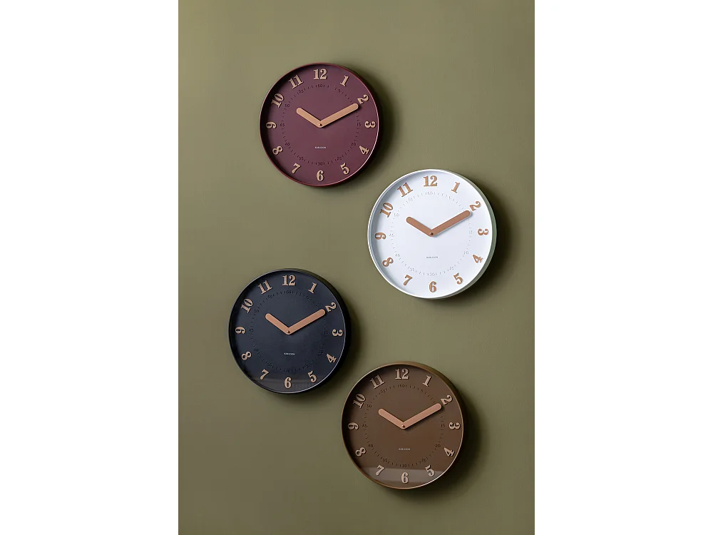 Horloge murale Amena - 40x4x40 cm - Blanc