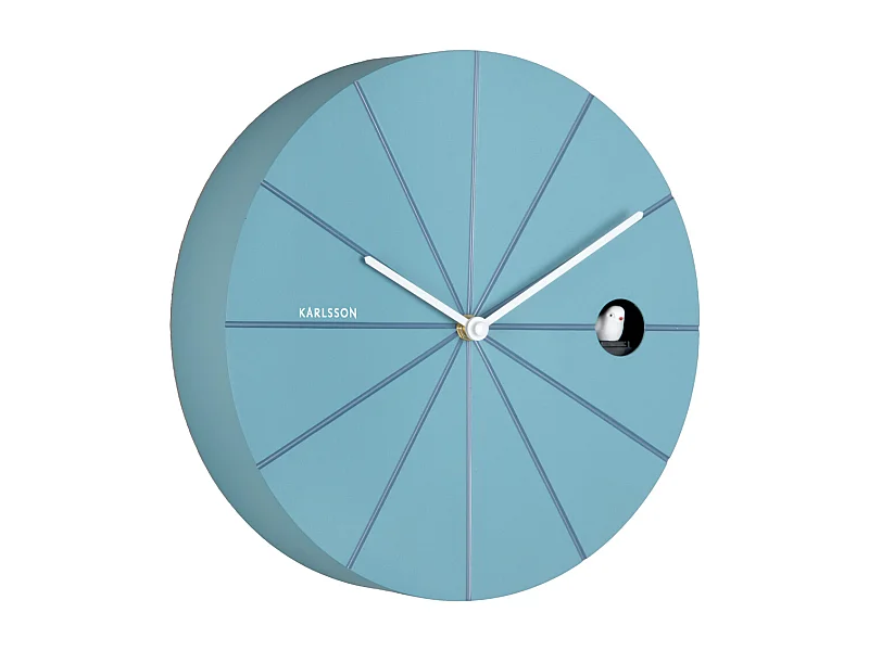 Wandklok Destacado Cuckoo - 28x6x28 cm - Blauw