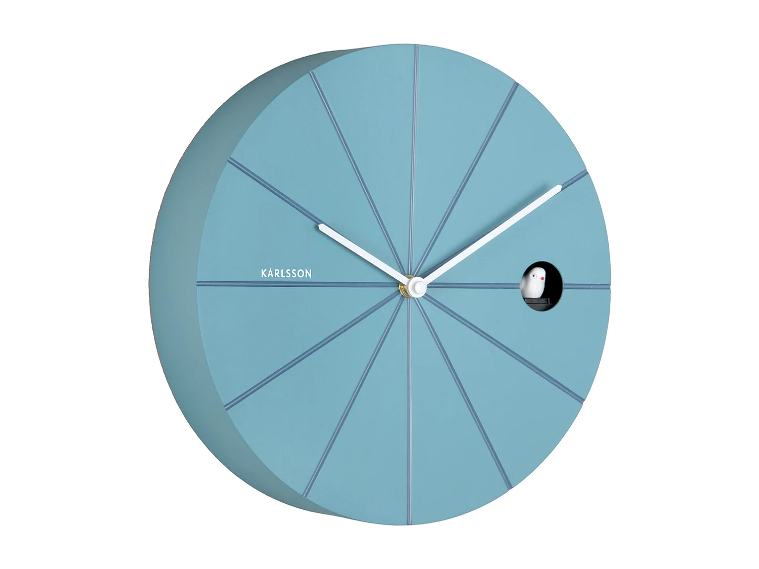 Wandklok Destacado Cuckoo - 28x6x28 cm - Blauw