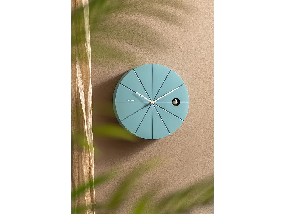 Wandklok Destacado Cuckoo - 28x6x28 cm - Blauw