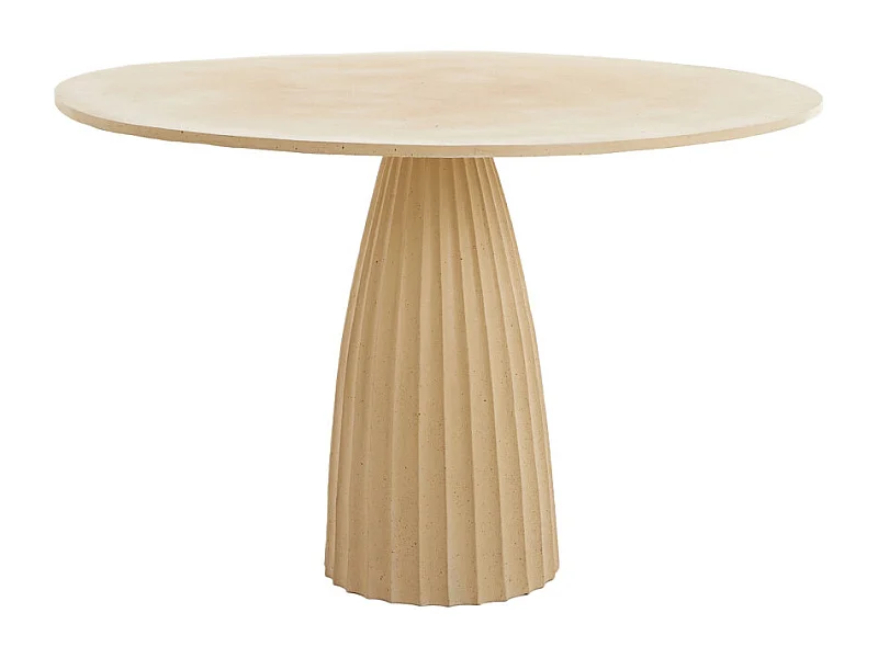 Table à manger VEGLIA - Ø120x78 cm - Marron