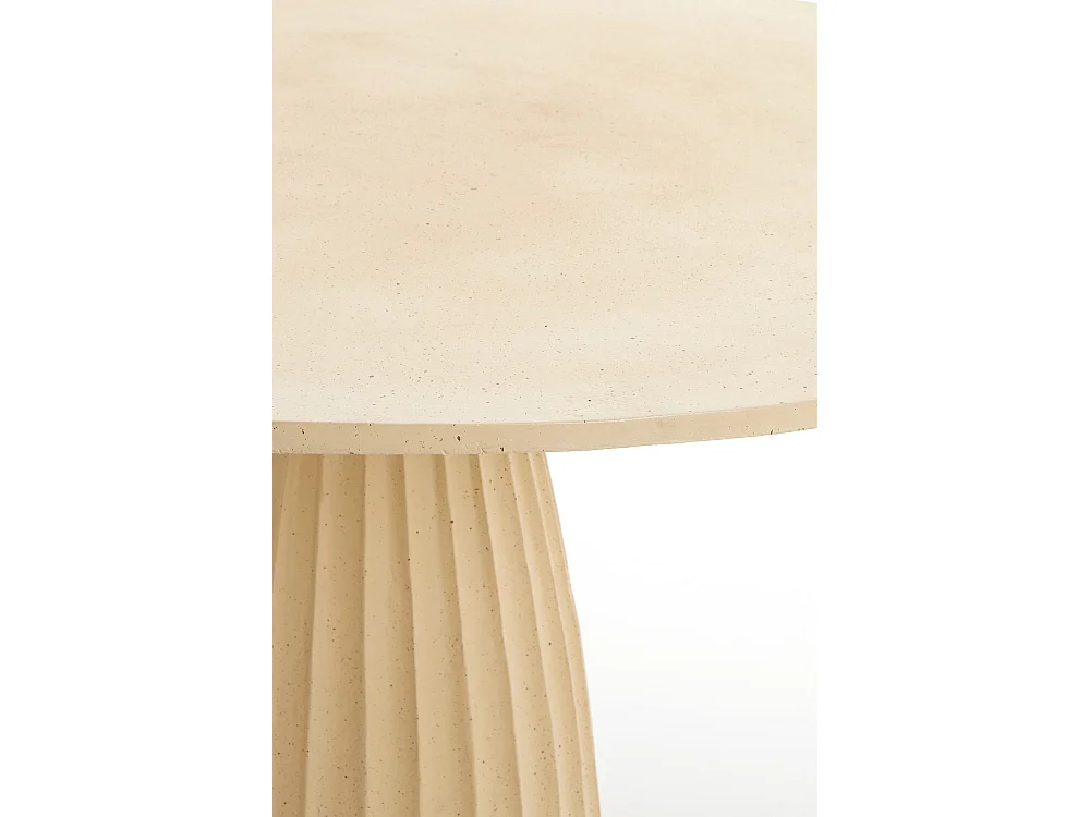 Table à manger VEGLIA - Ø120x78 cm - Marron