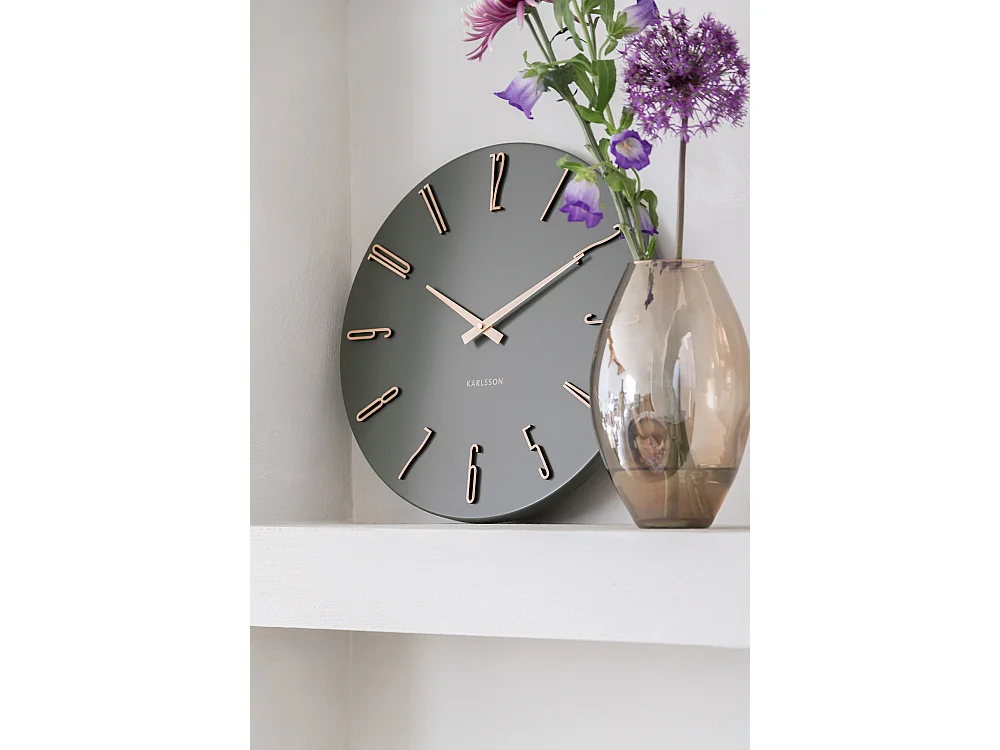 Wandklok Esmerado  - 2.1x40x40 cm - Groen