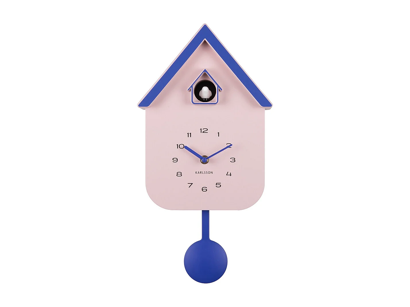 Horloge murale coucou Dupla Color - 21,5 x 21,5 x 41,5 cm - Rose