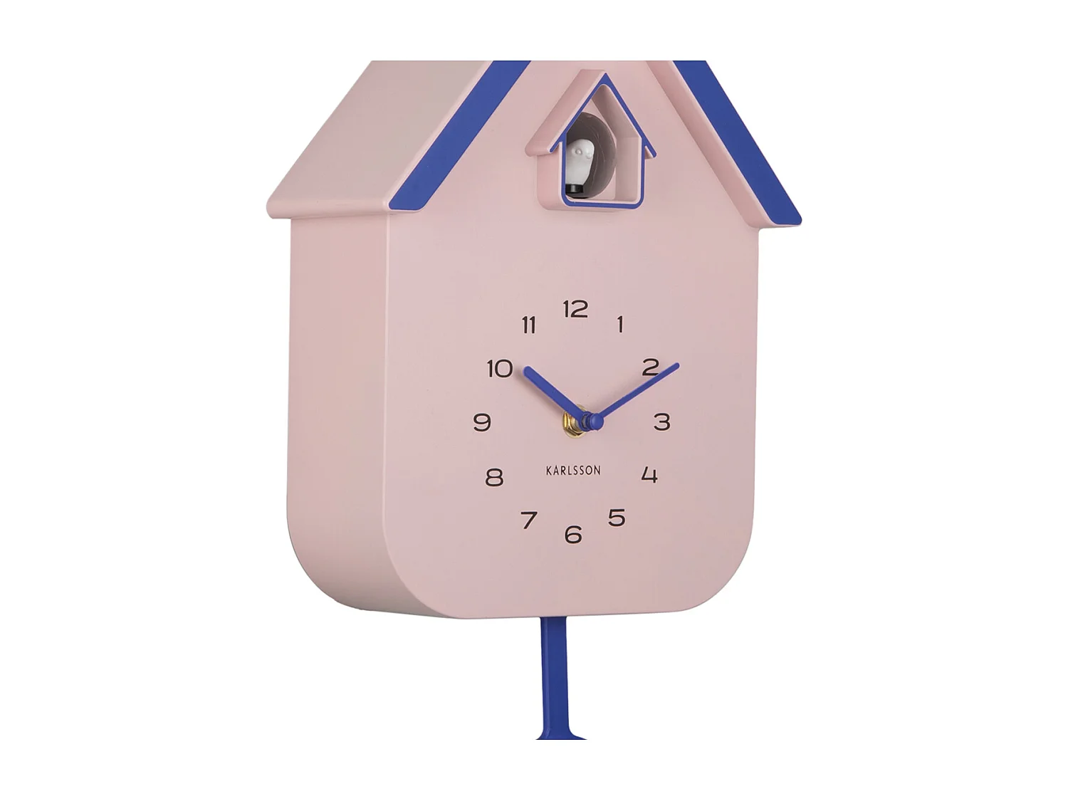 Horloge murale coucou Dupla Color - 21,5 x 21,5 x 41,5 cm - Rose