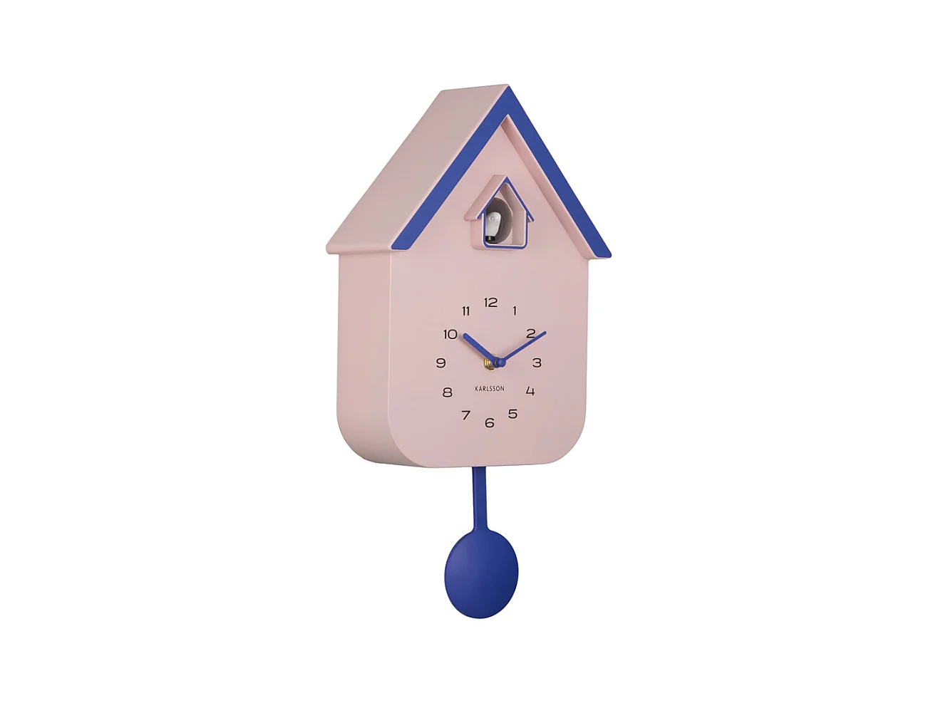 Horloge murale coucou Dupla Color - 21,5 x 21,5 x 41,5 cm - Rose