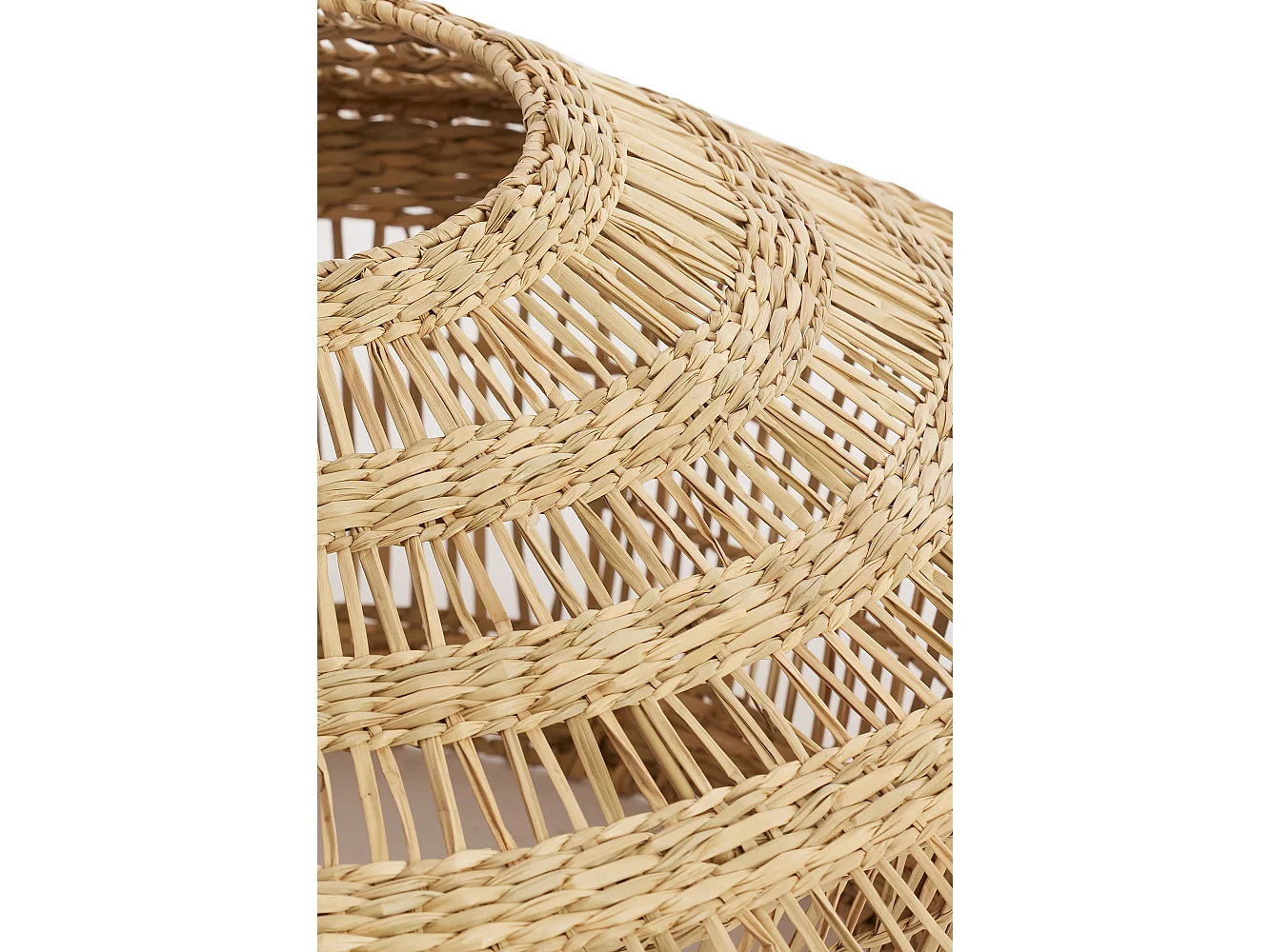 Hanglamp OWANA - Ø64x26 cm - Bruin