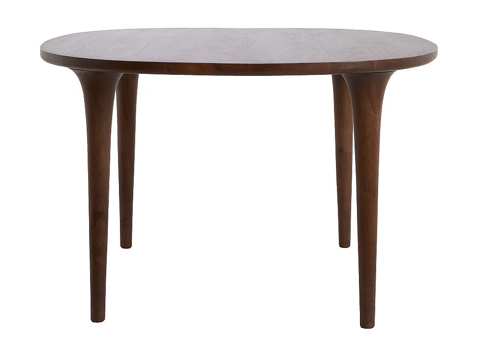 Table à manger ZALE - Ø140x76 cm - Marron