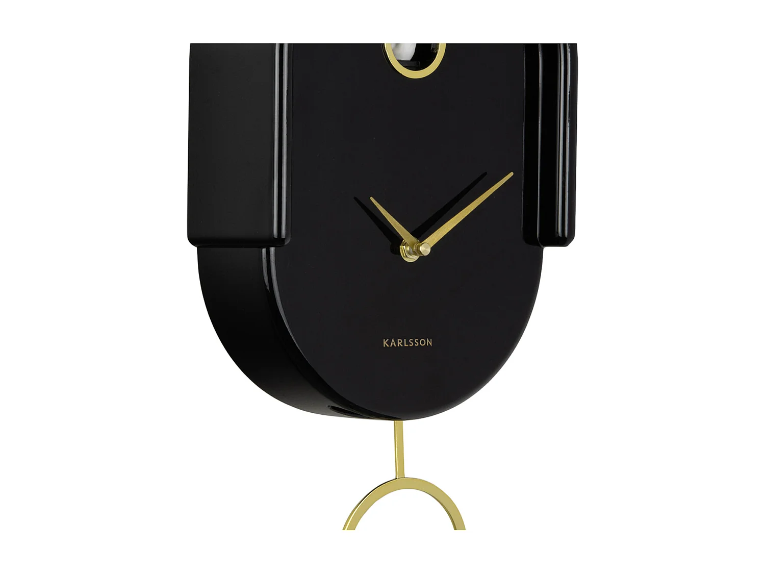 Horloge murale Tweet - 20x8,5x42 cm - Noir